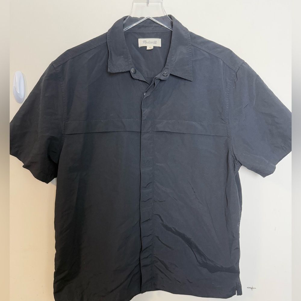 Madewell (Re)sourced Everywear Boxy Short-Sleeve Shirt NF380 Size Medium